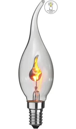 FLICKERING FLAME Klar Kronljus 11,5cm