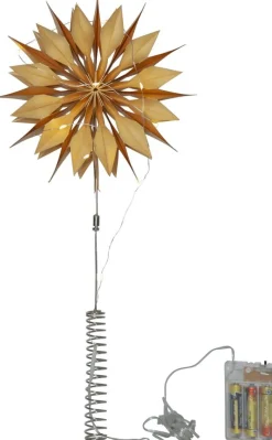 FLINGA Toppstjärna 10L Batteri 20cm Guld