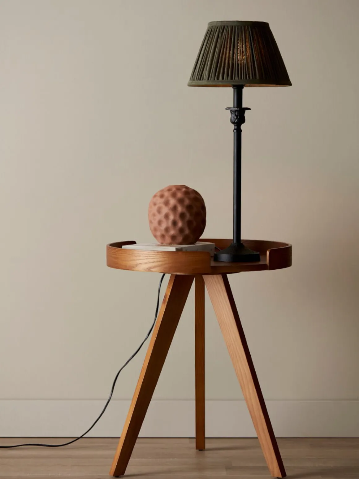 FLORITA Lampfot E27 41cm Svart