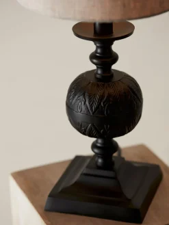 FLORY Lampfot E27 33cm Svart