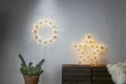 FLOWER RING Siluett 50cm 120LED Vit