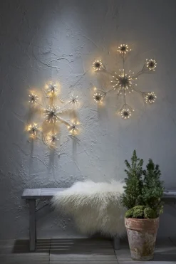 FLOWER SNOWFLAKE Siluett 50cm 90LED Vit