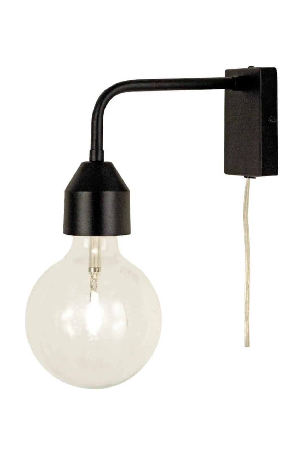 FLYNN Vägglampa 20cm Svart