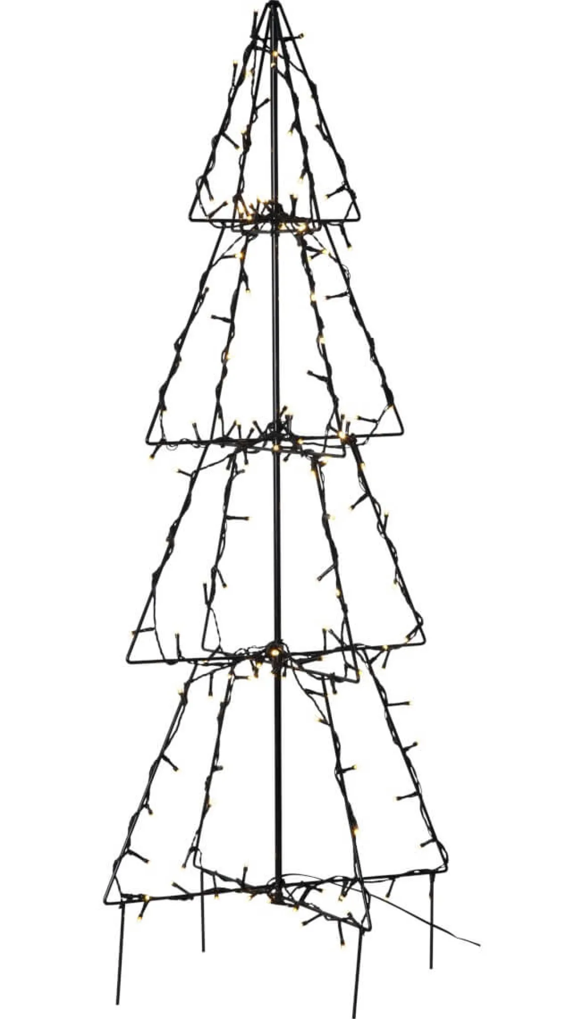 FOLDY GRAN Utedekoration 90cm 140LED Svart IP44