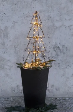 FOLDY GRAN Utedekoration 90cm 140LED Svart IP44