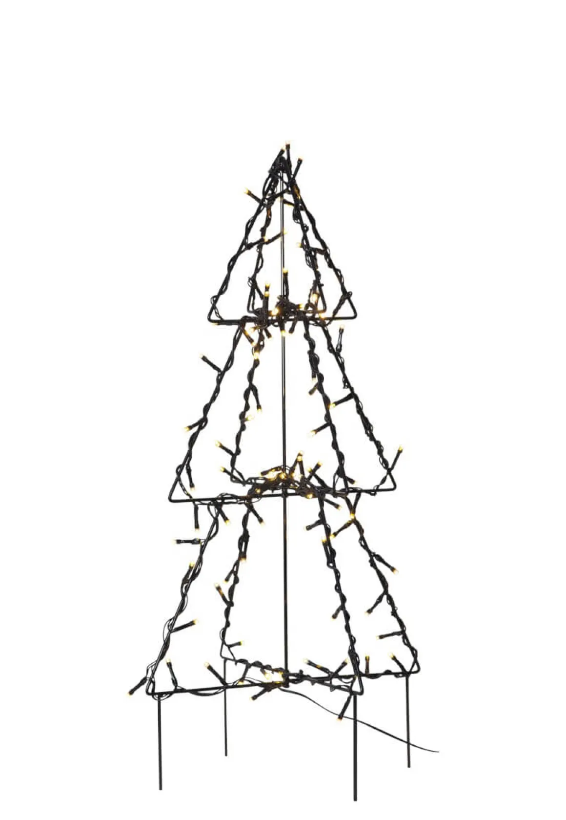 FOLDY GRAN Utedekoration 50cm 90LED Svart IP44