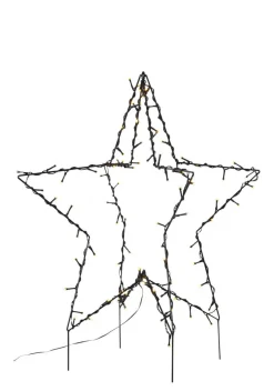 FOLDY STJÄRNA Utedekoration 55cm 90LED Svart IP44