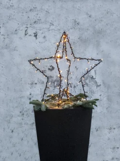 FOLDY STJÄRNA Utedekoration 55cm 90LED Svart IP44