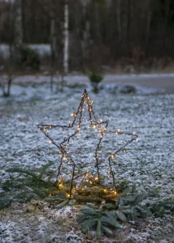 FOLDY STJÄRNA Utedekoration 55cm 90LED Svart IP44