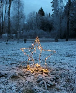 FOLDY STJÄRNA Utedekoration 55cm 90LED Svart IP44