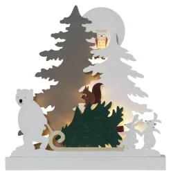 FOREST FRIENDS Batteridekoration Jul 38cm