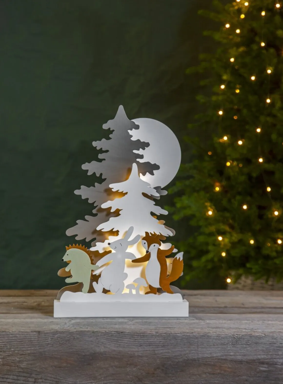 FOREST FRIENDS Batteridekoration Jul 44cm