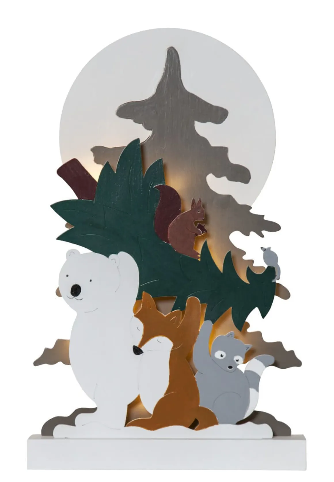 FOREST FRIENDS Batteridekoration Jul 45cm