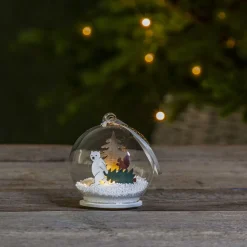 FOREST FRIENDS Batteridekoration Isbjörn 8cm