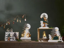 FOREST FRIENDS Kalender Batteri 38cm Flerfärgad