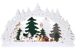 FOREST FRIENDS Ljusstake Dragkamp Batteri 45cm Flerfärgad