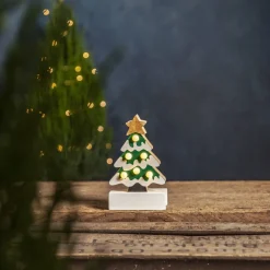 FREDDY Inomhusdekoration Gran Batteri 14cm Grön