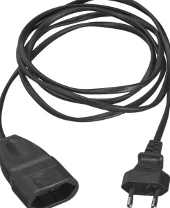 FÖRLÄNGNINGSSLADD EU 2m Svart