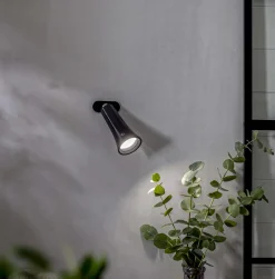 FUNCTIONAL Bord/Vägg/Klämmlampa USB-Laddbar 38cm Svart