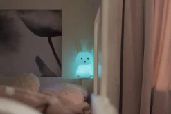 FUNCTIONAL LED-Nattlampa Kanin Batteri 20cm Vit