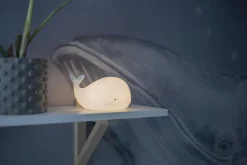 FUNCTIONAL LED-Nattlampa Val Batteri 16,7cm Vit