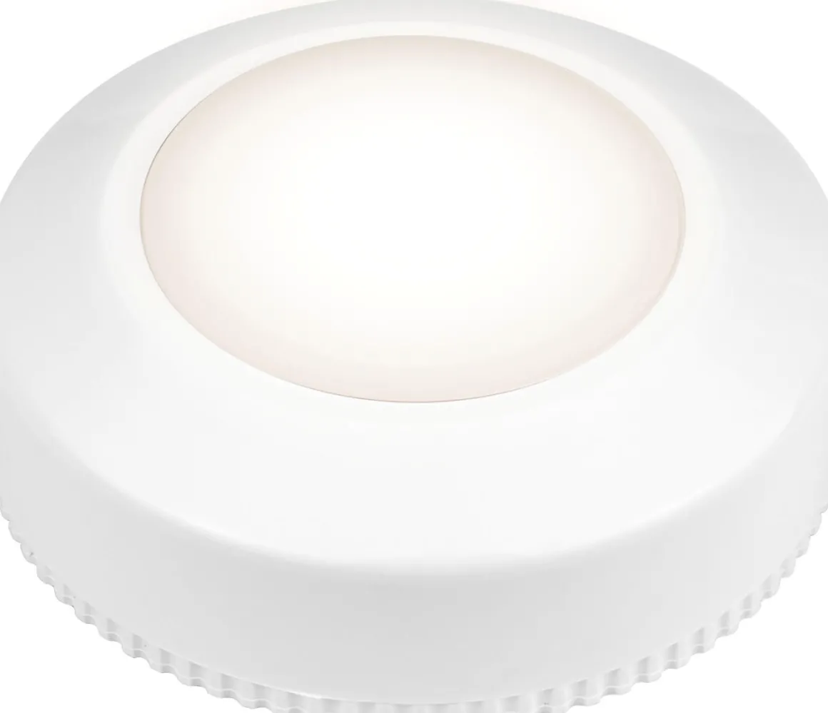 FUNCTIONAL LED-Puck 3-Pack Batteri 6,9cm Vit