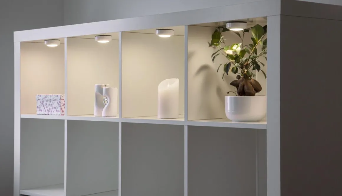 FUNCTIONAL LED-Puck 3-Pack Batteri 6,9cm Vit