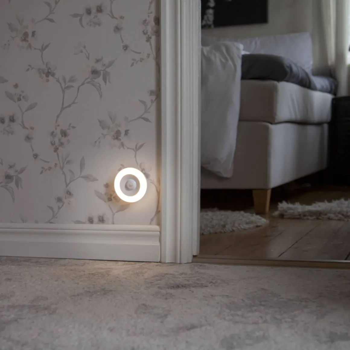 FUNCTIONAL Nattlampa Batteri 8,6cm Vit