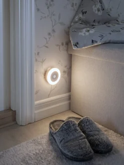 FUNCTIONAL Nattlampa Batteri 8,6cm Vit