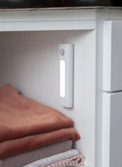 FUNCTIONAL Nattlampa LED Batteri Dimbar Sensor 12,5cm Vit