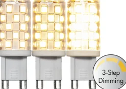 G9 Halo 3 Stegs Dimmer 4W 2700k 500lm LED-Lampa