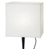 GARDENLIGHT Utedekoration Kub 30,5cm Vit IP65