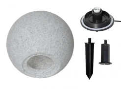 GARDENLIGHT Utedekoration Boll 48cm Grå IP44