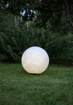 GARDENLIGHT Utedekoration Boll 48cm Grå IP44