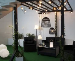 GARDENLIGHT Utedekoration Boll 38cm Grå IP65