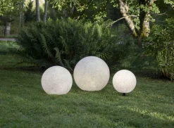 GARDENLIGHT Utedekoration Boll 29cm Grå IP65