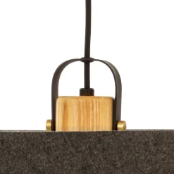 GEILO Taklampa 45cm Grå/Svart/Trä