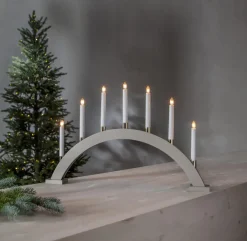 GILLIAN Ljusstake 7L 63cm Beige