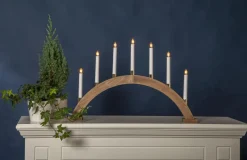 GILLIAN Ljusstake 7L 63cm Brun