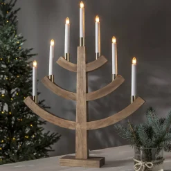 GILLIAN Ljusstake 7L 64cm Brun