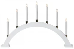 GILLIAN Träljusstake 63cm Vit