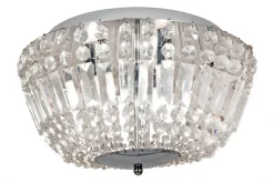 GIOVANNA Plafond Bad 38cm Krom/Klar IP44