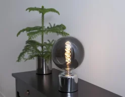 GLANS Lampfot E27 12cm Krom