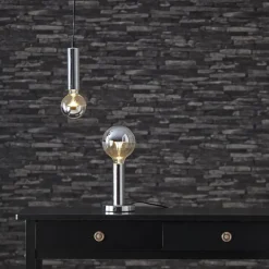 GLANS Lampfot E27 17cm Krom