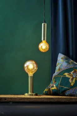 GLANS Lampfot E27 17cm Mässing