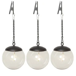 GLOBE Solcellsdekoration 29cm Transparent