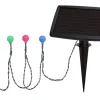 GLOBINI Solcells-ljusslinga 4,75m 20LED IP44