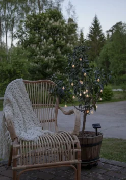 GLOBINI Solcells-ljusslinga 475cm Klar