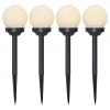 GLOBUS 4-PACK Solcellsdekoration 27cm Vit IP44