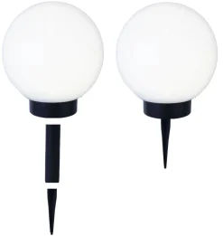 GLOBUS Solcells-Dekoration 35,5cm Vit